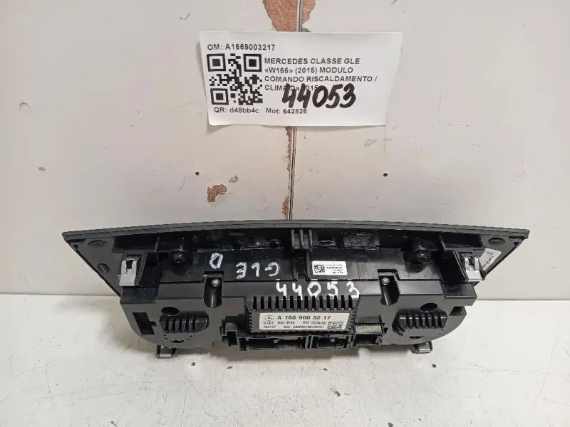 Modulo Comando Riscaldamento Clima A1669003217 Mercedes Classe GLE W166 2015