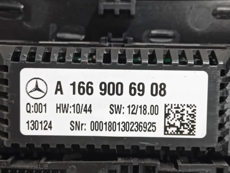 Modulo Comando Riscaldamento Clima A1669006908 Mercedes Classe ML W166 2012