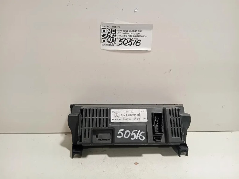 Modulo Comando Riscaldamento Clima A1718300485 Mercedes Classe SLK R171 2004