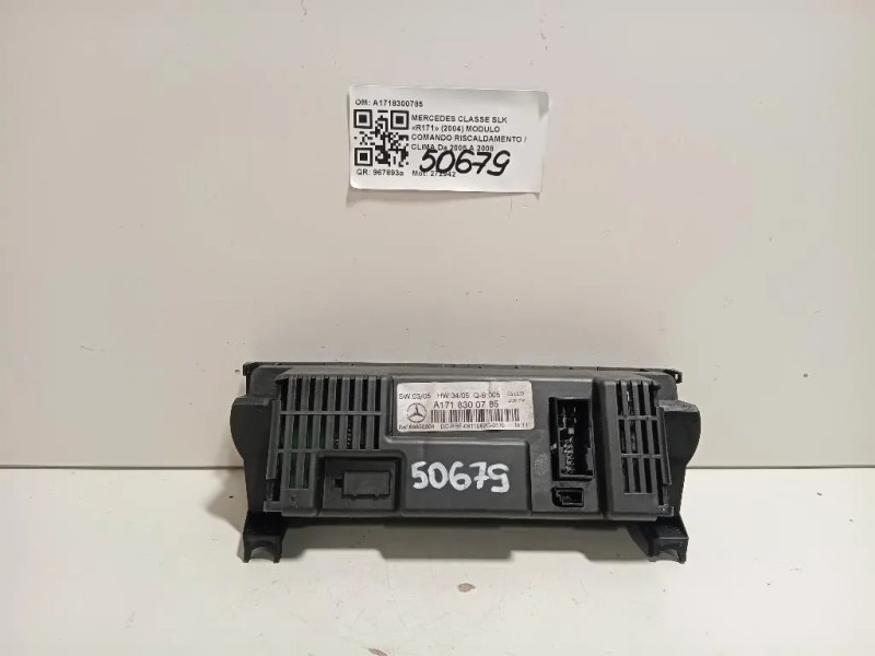 Modulo Comando Riscaldamento Clima A1718300785 Mercedes Classe SLK R171 2004