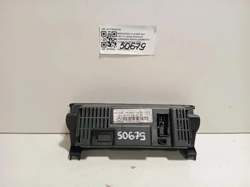 Modulo Comando Riscaldamento Clima A1718300785 Mercedes Classe SLK R171 2004