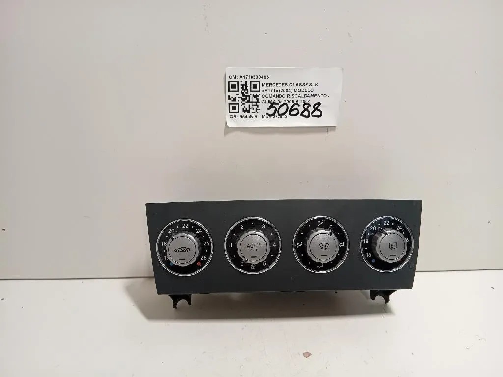 Modulo Comando Riscaldamento Clima A1718300485 Mercedes Classe SLK R171 2004
