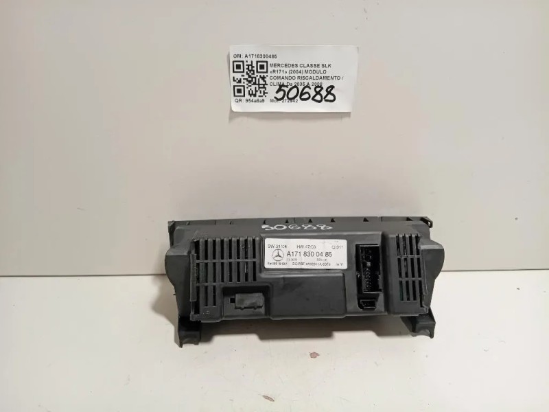 Modulo Comando Riscaldamento Clima A1718300485 Mercedes Classe SLK R171 2004