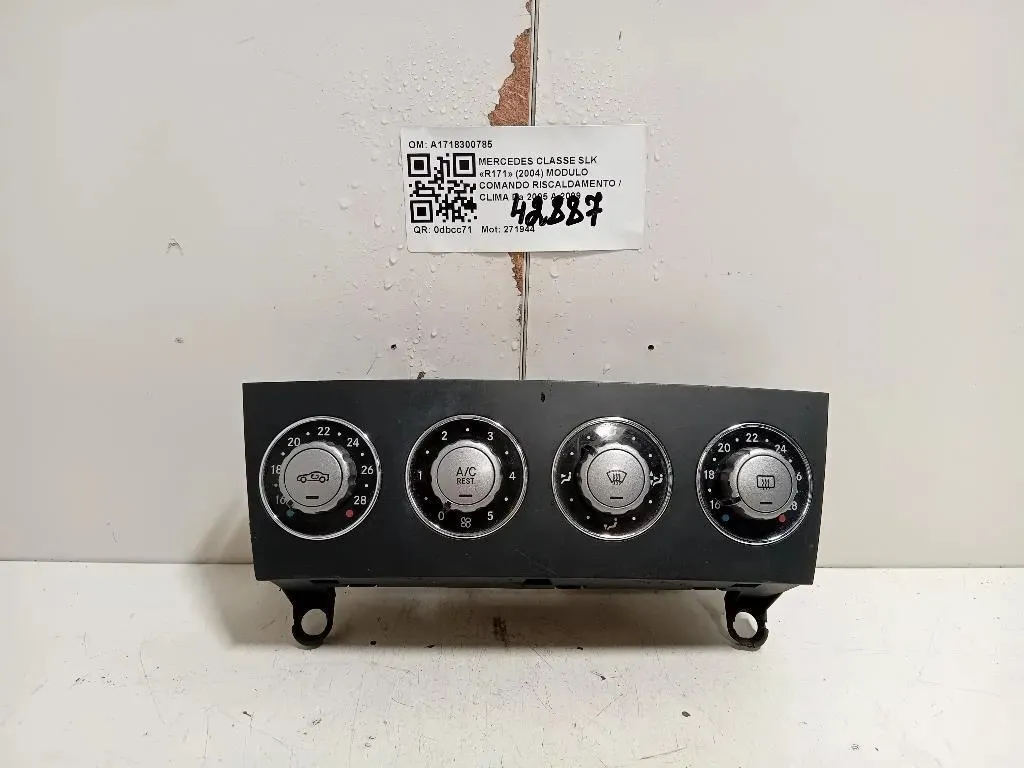 Modulo Comando Riscaldamento Clima A1718300785 Mercedes Classe SLK R171 2004