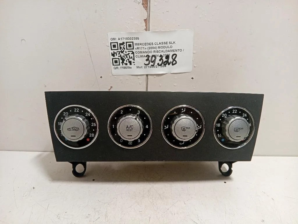 Modulo Comando Riscaldamento Clima A1718302385 Mercedes Classe SLK R171 2004