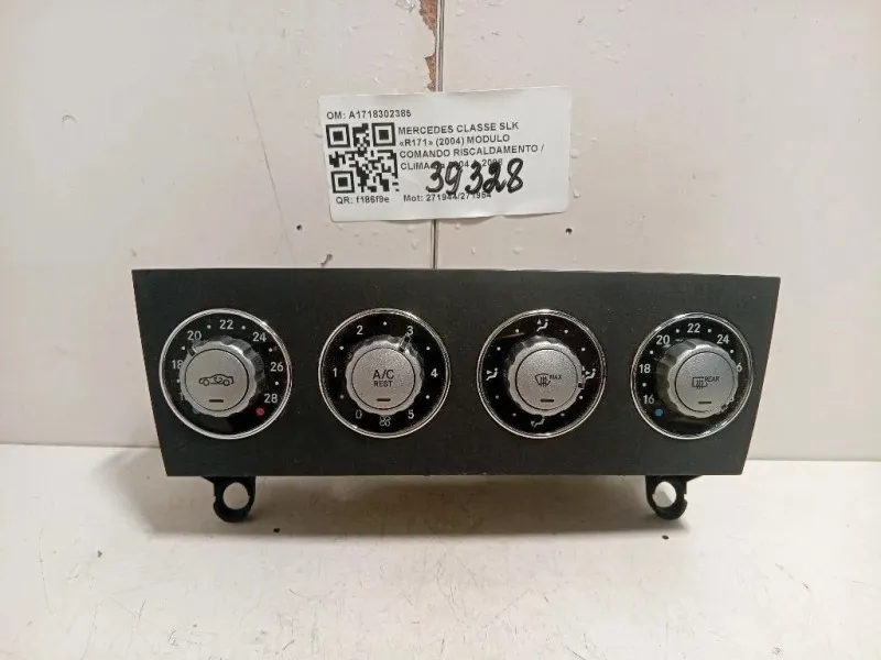 Modulo Comando Riscaldamento Clima A1718302385 Mercedes Classe SLK R171 2004