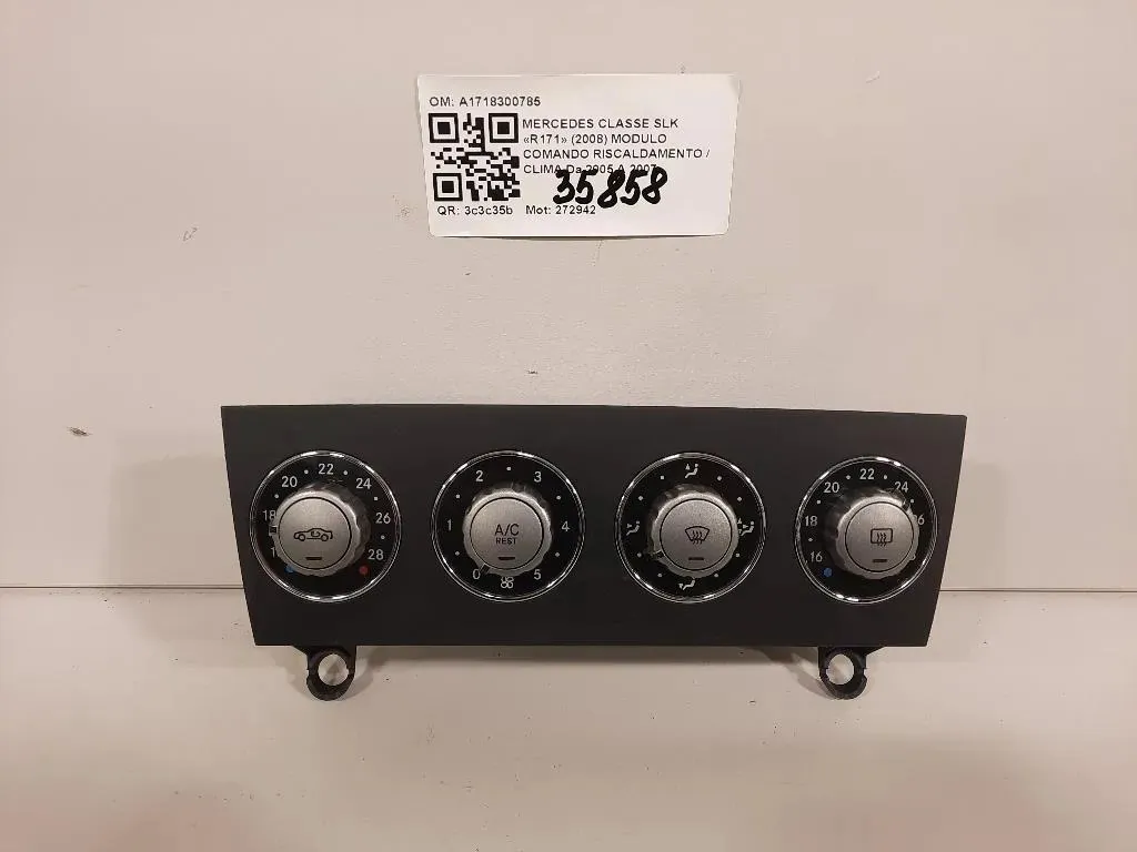Modulo Comando Riscaldamento Clima A1718300785 Mercedes Classe SLK R171 2004