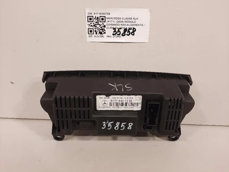 Modulo Comando Riscaldamento Clima A1718300785 Mercedes Classe SLK R171 2004
