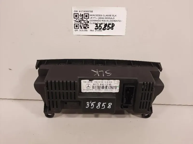 Modulo Comando Riscaldamento Clima A1718300785 Mercedes Classe SLK R171 2004