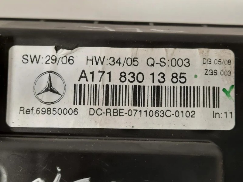 Modulo Comando Riscaldamento Clima A1718300785 Mercedes Classe SLK R171 2004