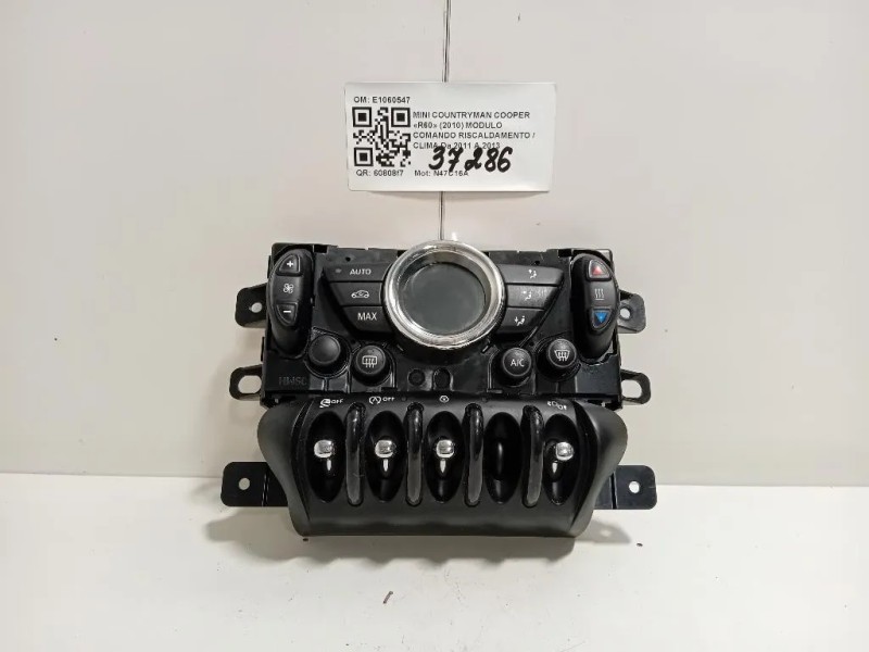 Modulo Comando Riscaldamento Clima E1060547 Mini Countryman Cooper R60 2010
