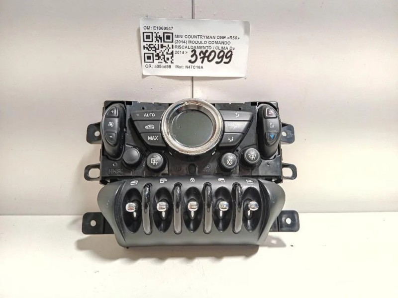 Modulo Comando Riscaldamento Clima E1060547 Mini Countryman ONE R60 2014