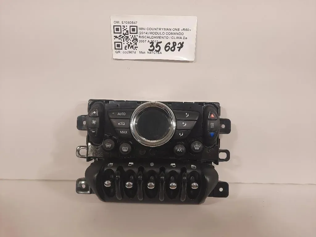 Modulo Comando Riscaldamento Clima E1060547 Mini Countryman ONE R60 2014