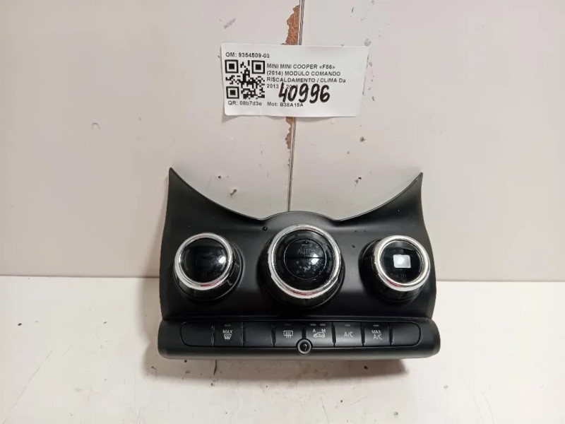 Modulo Comando Riscaldamento Clima 9354509-03 Mini MINI Cooper F56 2014
