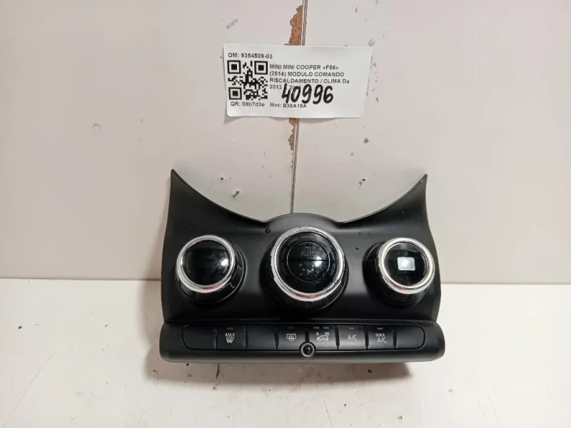 Modulo Comando Riscaldamento Clima 9354509-03 Mini MINI Cooper F56 2014