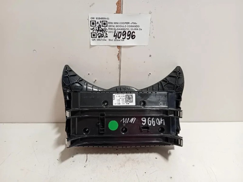 Modulo Comando Riscaldamento Clima 9354509-03 Mini MINI Cooper F56 2014