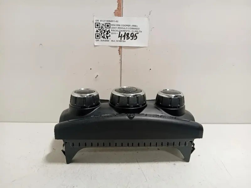 Modulo Comando Riscaldamento Clima 6131 9354511-02 Mini MINI Cooper R56 2007