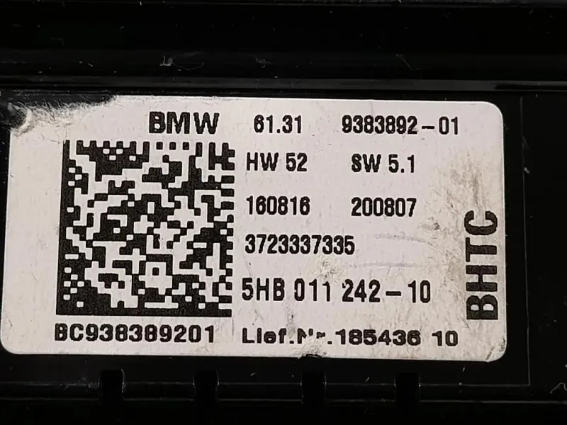 Modulo Comando Riscaldamento Clima 6131 9383892-01 Mini MINI ONE F55 2014