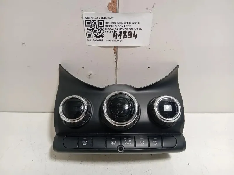Modulo Comando Riscaldamento Clima 6131 9354509-02 Mini MINI ONE F55 2014