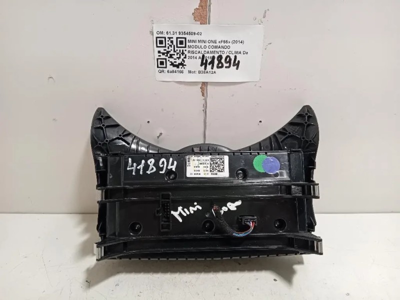 Modulo Comando Riscaldamento Clima 6131 9354509-02 Mini MINI ONE F55 2014