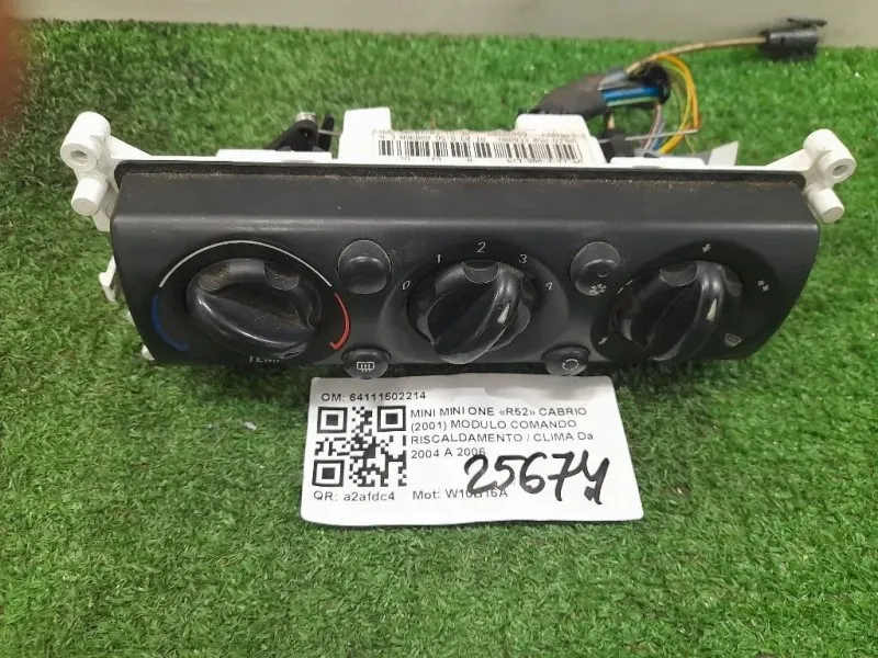 Modulo Comando Riscaldamento Clima 64111502214 Mini MINI ONE R52 Cabrio 2001