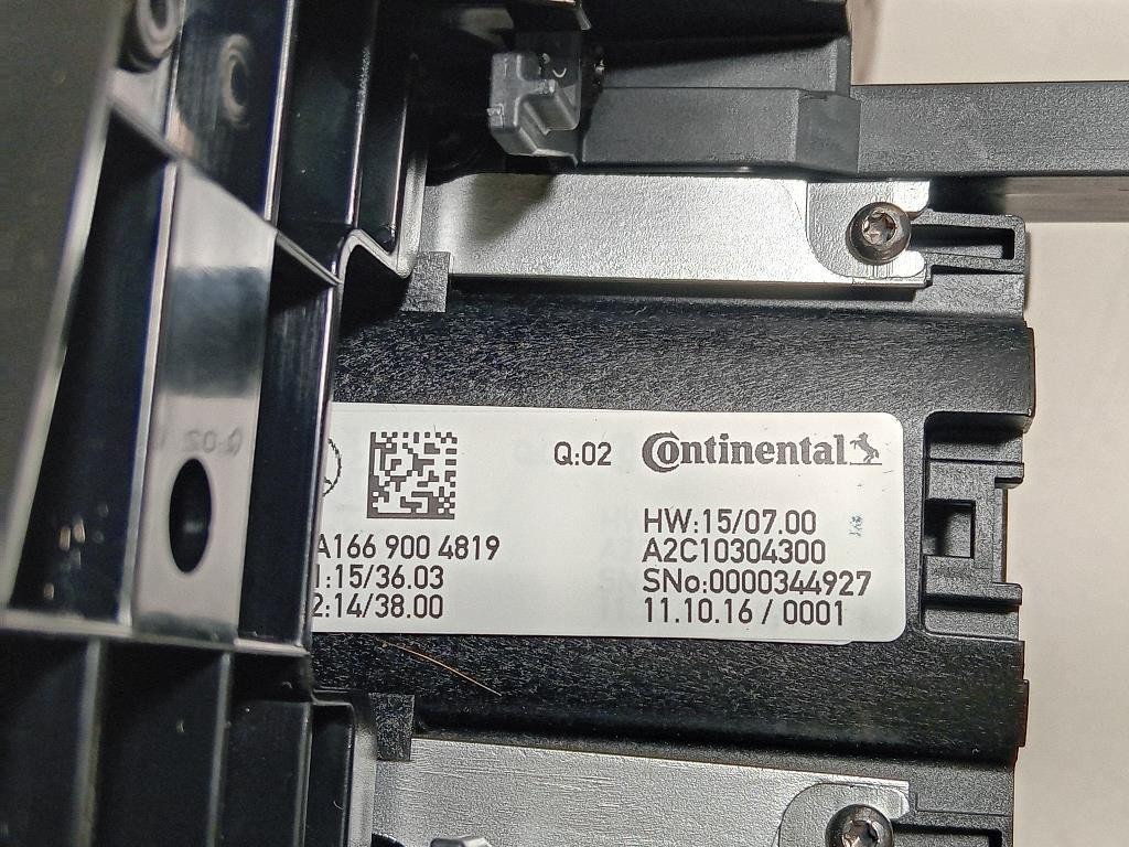 Selettore Cambio Marce Cruscotto A 166 900 4819 Mercedes Classe GLE W166 2015