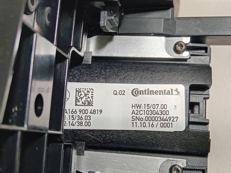 Selettore Cambio Marce Cruscotto A 166 900 4819 Mercedes Classe GLE W166 2015