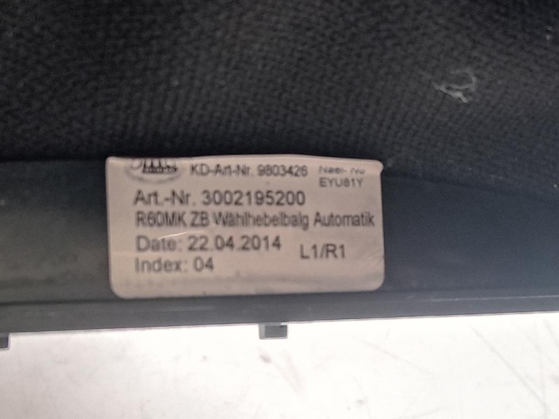 Selettore Cambio Marce Cruscotto 3002195200 Mini Countryman Cooper R60 2014