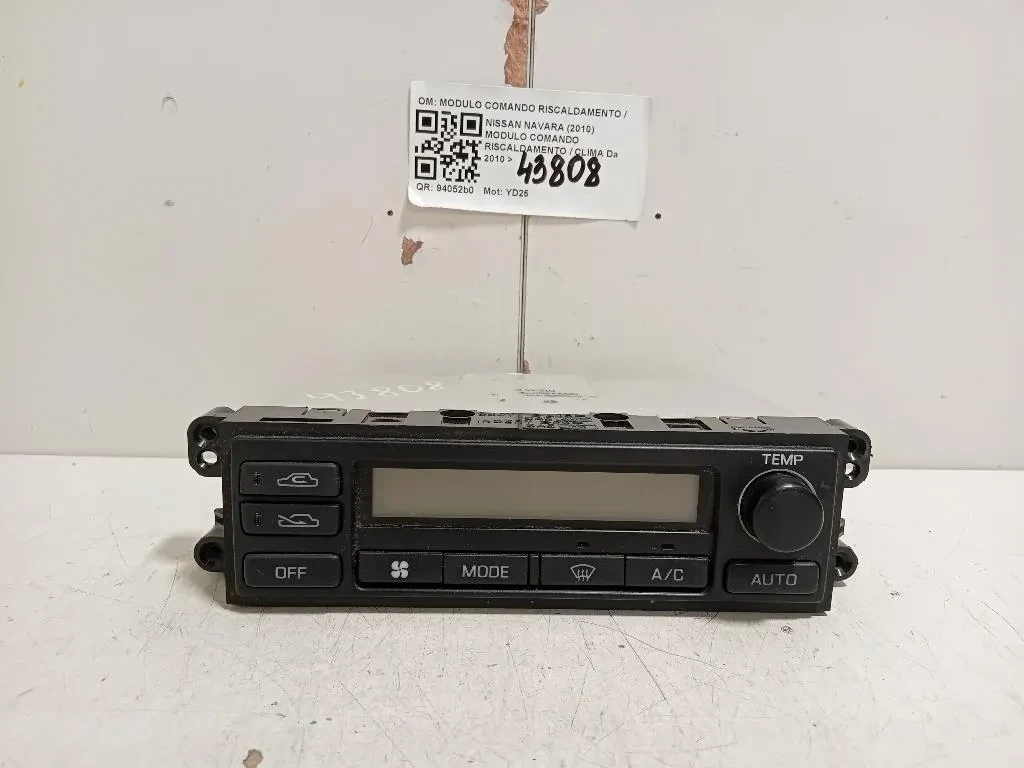 Modulo Comando Riscaldamento Clima MODULO COMANDO RISCALDAMENTO CLIMA Nissan Navara 2010