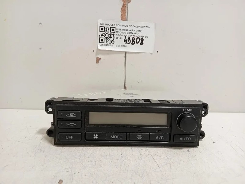 Modulo Comando Riscaldamento Clima MODULO COMANDO RISCALDAMENTO CLIMA Nissan Navara 2010