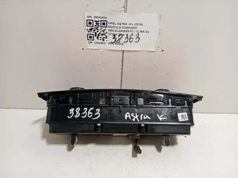 Modulo Comando Riscaldamento Clima 39042438 Opel Astra K 2016