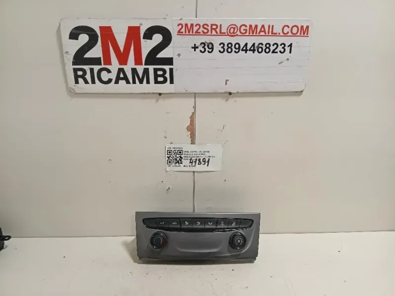 Modulo Comando Riscaldamento Clima 39042438 Opel Astra K 2016
