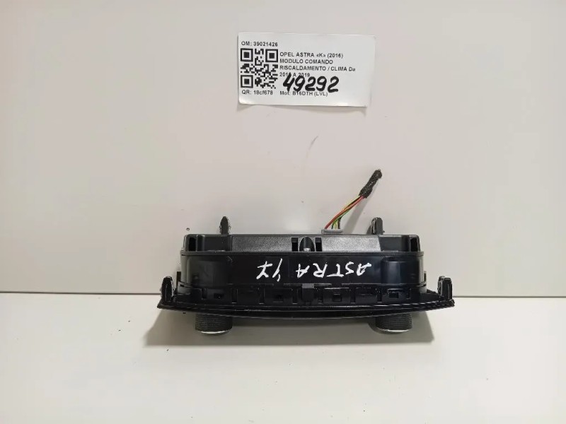 Modulo Comando Riscaldamento Clima 39021426 Opel Astra K 2016