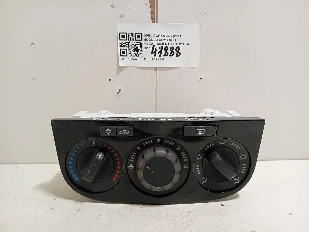 Modulo Comando Riscaldamento Clima 466119570 Opel Corsa D 2011