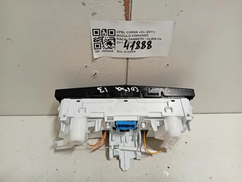 Modulo Comando Riscaldamento Clima 466119570 Opel Corsa D 2011