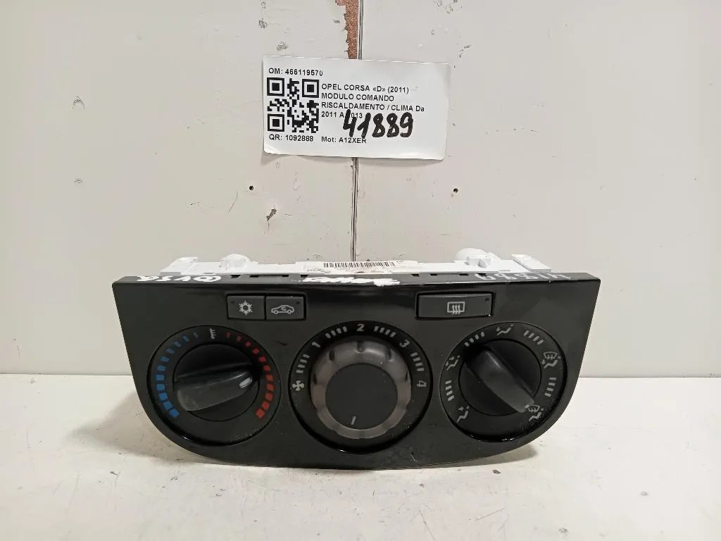 Modulo Comando Riscaldamento Clima 466119570 Opel Corsa D 2011