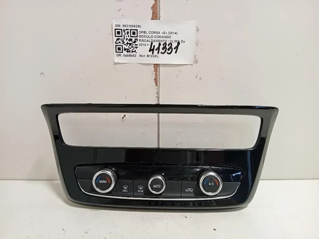 Modulo Comando Riscaldamento Clima 9831889280 Opel Corsa E 2014