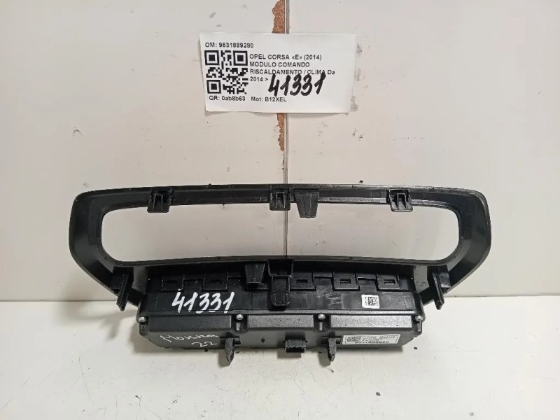 Modulo Comando Riscaldamento Clima 9831889280 Opel Corsa E 2014