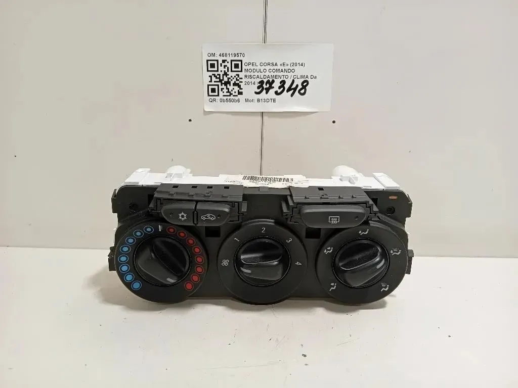 Modulo Comando Riscaldamento Clima 468119570 5W8210217 Opel Corsa E 2014