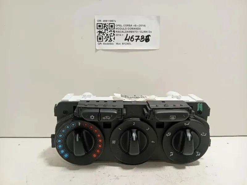 Modulo Comando Riscaldamento Clima 466119570 Opel Corsa E 2014