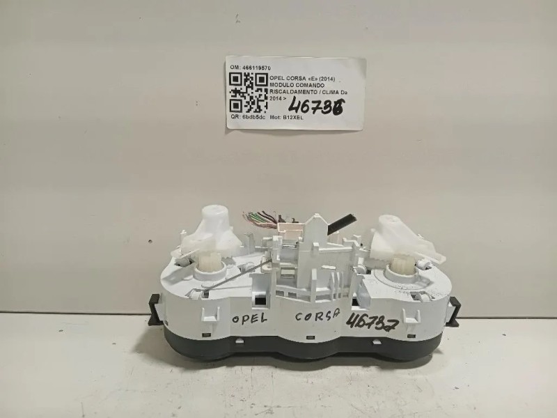 Modulo Comando Riscaldamento Clima 466119570 Opel Corsa E 2014