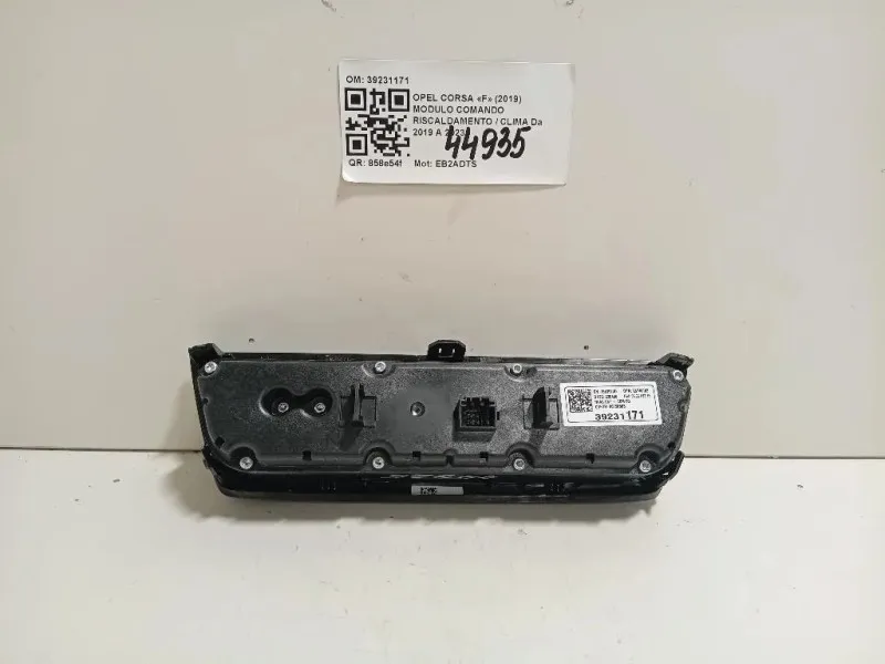 Modulo Comando Riscaldamento Clima 39231171 Opel Corsa F 2019