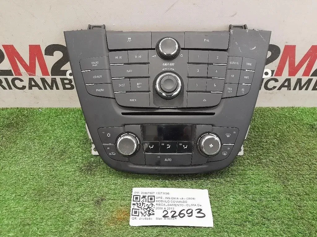 Modulo Comando Riscaldamento Clima 20997887 13273095 Opel Insignia A 2009