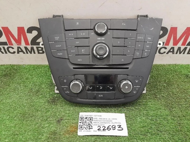 Modulo Comando Riscaldamento Clima 20997887 13273095 Opel Insignia A 2009