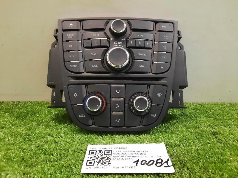Modulo Comando Riscaldamento Clima 13346092 13346043 Opel Meriva B 2010