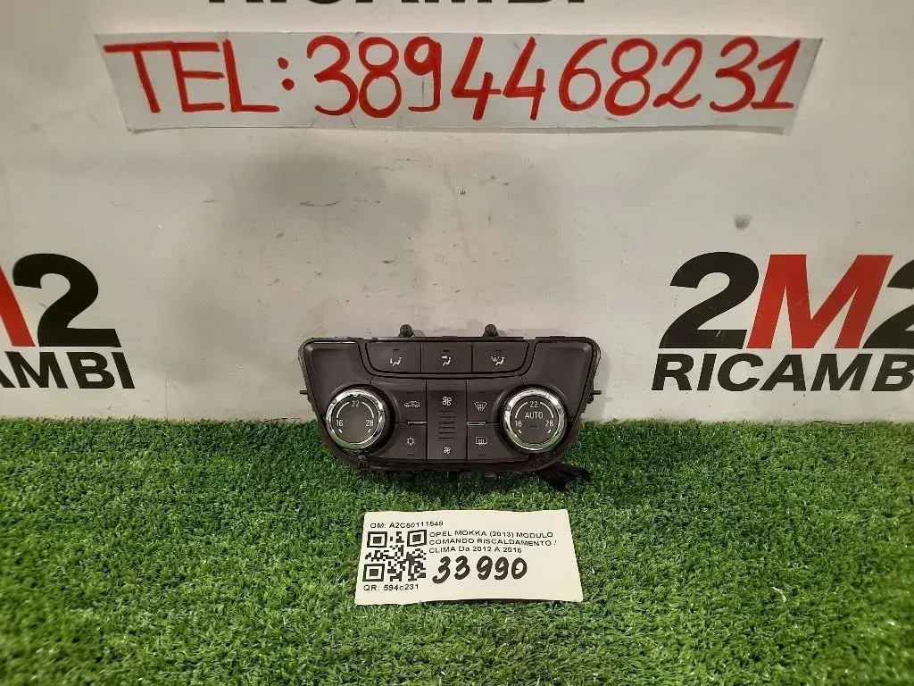 Modulo Comando Riscaldamento Clima A2C50111548 Opel Mokka 2013