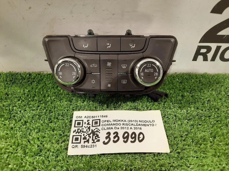 Modulo Comando Riscaldamento Clima A2C50111548 Opel Mokka 2013