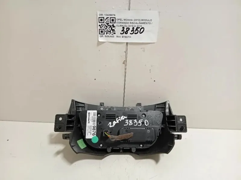 Modulo Comando Riscaldamento Clima 13429876 Opel Mokka 2013