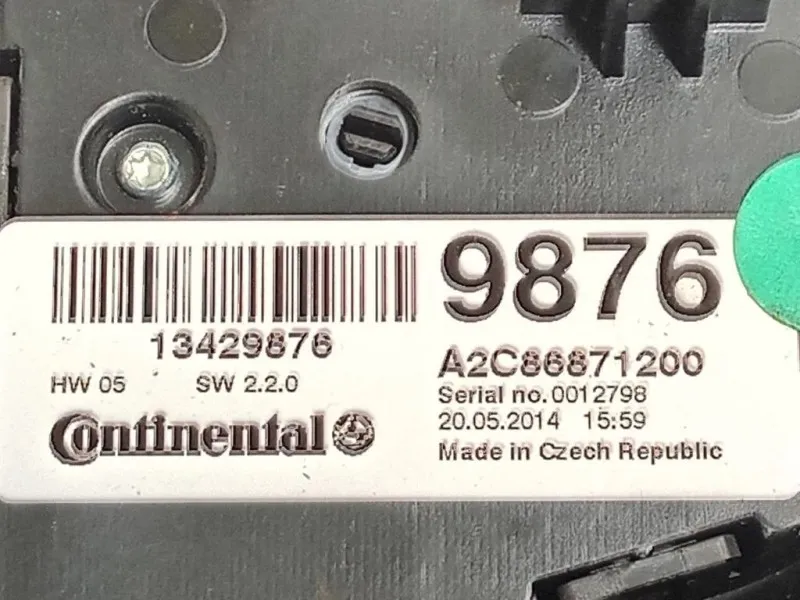 Modulo Comando Riscaldamento Clima 13429876 Opel Mokka 2013