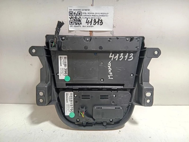 Modulo Comando Riscaldamento Clima 95363963 20765757 Opel Mokka 2013